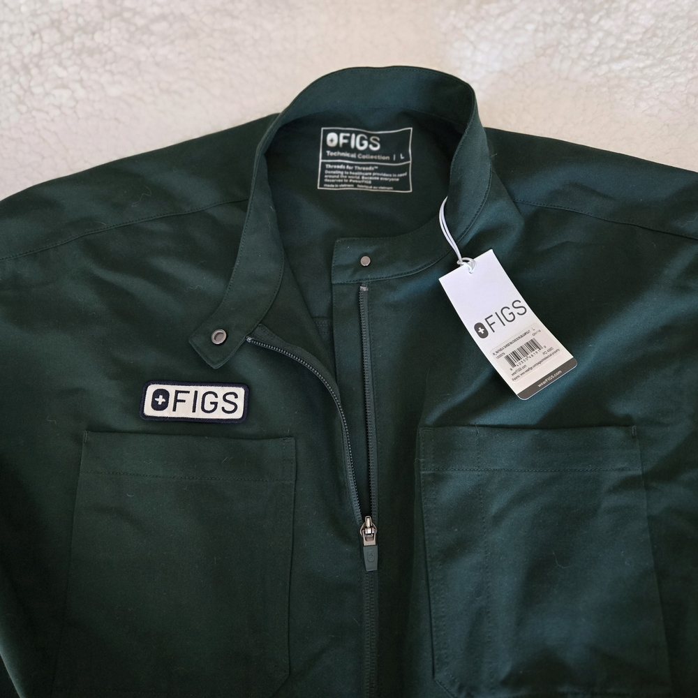 FIGS Womens British Racing Green Jumpsuit